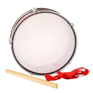 Imagem de Tambor de música de 13 ", brinquedo educacional, instrumento de percussão profissional, instrumentos musicais para meninos, meninas e crianças, Vermelho