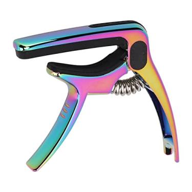 Imagem de Capo de Guitarra de Metal Universal, Capo de Mola, Ferramenta de Ajuste de Tom Com Suporte de Palheta para Guitarra, Baixo e Bandolim (Colorido)