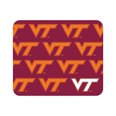 Imagem de OTM Essentials Virginia Tech University Tapete de mouse de tecido padrão, acessórios de mesa, mouse pad para jogos de tecido padrão, repetição de mascote V1