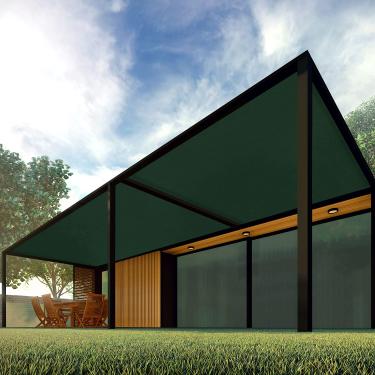 Imagem de Rolo de tecido para proteção solar Patio Paradise 1,82 m x 3,65 m, tecido verde escuro com proteção solar 95% resistente a UV Capa de tela para ambientes externos, quintal, jardim, planta, estufa, celeiro