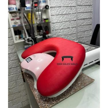 Imagem de Apoio de Mão/Punho Delta Para Manicure Conforto Luxo Extremo (Vermelho)