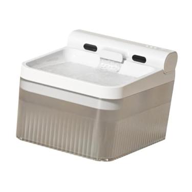 Imagem de Ioensy Fonte de água para animais de estimação, fonte de água, bebedouro para gatos de 135 oz/4 L, dispensador automático de água para gatos para vários, Cinza