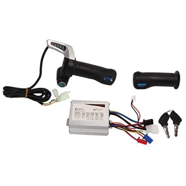 Imagem de Kit de Controlador de Bicicleta Elétrica, Kit de Acelerador de Torção de Controlador de Bicicleta Elétrica 24V 500W Controlador de Velocidade de Motor Escovado Com Punho de