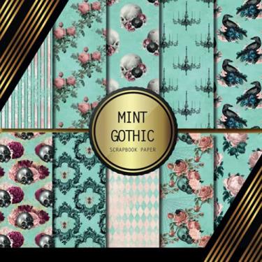 Imagem de Scrapbook Paper: Mint Gothic: Double Sided Craft Paper For Card Making, Origami & DIY Projects | Decorative Scrapbooking Paper Pad