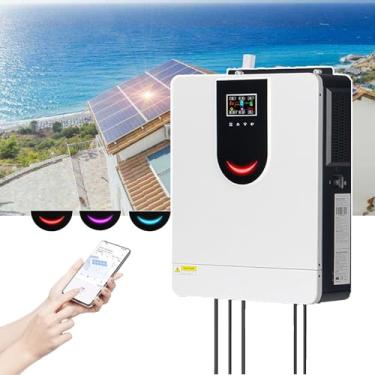 Imagem de CNAOHGHN Inversor Solar 1kw-6.2k Inversor HíBrido De Onda Senoidal Pura Com Controlador Solar Mppt De 40a-120a,Duas SaíDas Ca,Para Sistema Solar DoméStico