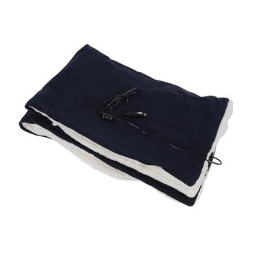 Imagem de Cobertor Elétrico Aquecido, Cobertor Elétrico Portátil de Algodão Macio e Seguro para Casa (Azul-marinho)