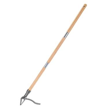 Imagem de Levante-se a Ferramenta de Remoção de Ervas Daninhas Quintal Extrator de Ervas Daninhas Ao Ar Livre com Alça de Madeira