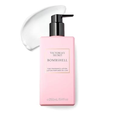 Imagem de Victoria's Secret Loção perfumada Bombshell, notas de maracujá roxo, peônia Shangri-La e orquídea de baunilha, loção corporal perfumada para mulheres (238 g)
