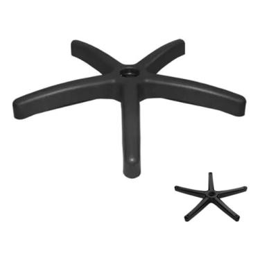 Imagem de Estrela de Aço para Cadeira Diretor/Presidente com Capa Preta - Resistência e Durabilidade - Escritex