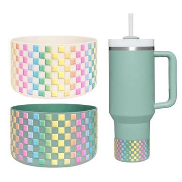 Imagem de Bota Protetora de Silicone para Garrafa Stanley Quencher 1.2L e IceFlo