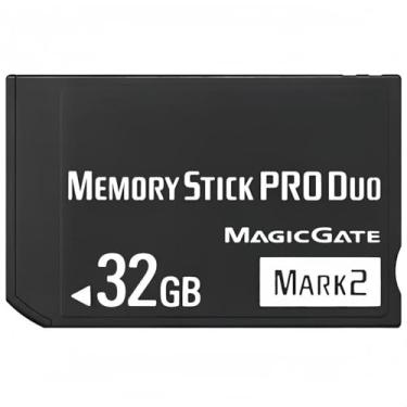 Imagem de Memory Stick Pro Duo Mark2 original de 32 GB - Compatível com PSP 1000 2000 3000 e cartão de armazenamento de acessórios de câmera - alta velocidade