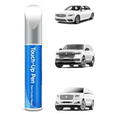 Imagem de RSACET AZ Tinta de retoque branca imaculada compatível com Lincoln Exact Match Tinta de retoque Reparação de arranhões de carro