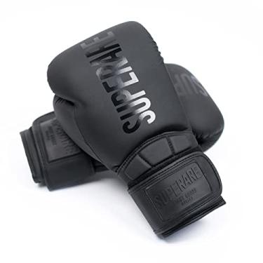Imagem de Superare Fight Goods Luvas De Boxe Superare Supergel V, Treinamento Profissional, Luta, Kickboxing, Muay Thai E Luvas De Mma, Para Homens E Mulheres, Fecho De Tira Confortável, Preto