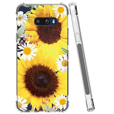 Imagem de Ueokeird Capa projetada para LG G8X Thinq, capa fofa para LG V50S ThinQ, fina, à prova de choque, transparente, flexível, flexível, TPU para LG G8X Thinq/V50S Thinq (girassol)