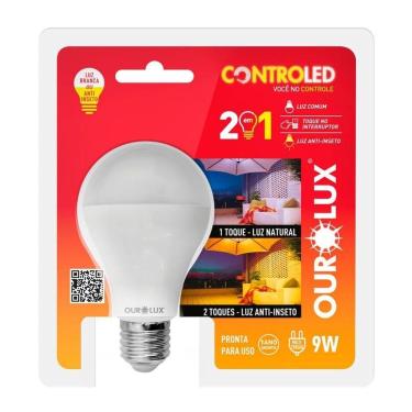 Imagem de Lâmpada Inteligente Controled 2 Em 1 Anti-inseto 9w Bivolt Ourolux