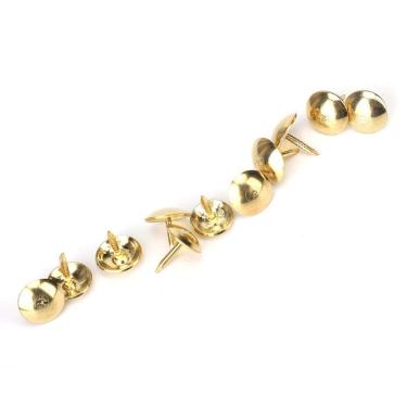 Imagem de 300 peças de tachas de estofamento de ouro para unhas de estofamento tachas, móveis, pregos, superfície lisa, decorativa, móveis, pregos, alfinetes, projeto faça você mesmo (#1)
