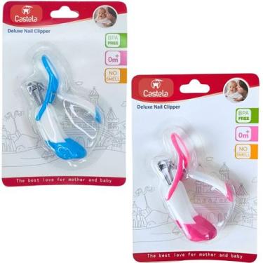 Imagem de Cortador de Unhas Infantil Bebe Com Lupa Castela - CASTELA BRASIL, Ros