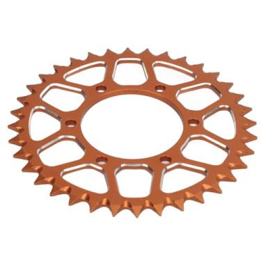 Imagem de Roda Dentada Traseira, 36t Fácil de Instalar Rc Roda Dentada Traseira Liga de Alumínio de Alta Resistência Leve para Motocicleta Elétrica (Laranja)