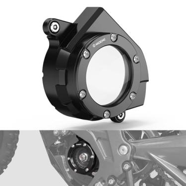 Imagem de NICECNC Capa de roda dentada transparente protetora compatível com Surron Light bee X/S/L1E alumínio preto CNC compatível com Segway X160 X260 See Fitment