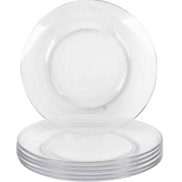 Imagem de Conjunto de 6 Pratos de Vidro Raso 23cm Astral Duralex