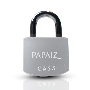 Imagem de Cadeado Alumínio De 25mm CA Kit 10 Peças - Segredo Diferente - PAPAIZ,