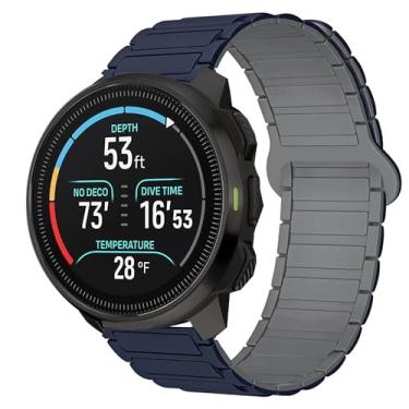 Imagem de Compatível com pulseiras SUUNTO OCEAN, pulseira magnética esportiva de silicone magnético de 20 mm e 22 mm compatível com SUUNTO OCEAN, RACE, RACE S, VERTICAL, 9 PEAK, 9 PEAK PRO, 5 Peak, 3 Smartwatch