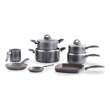 Imagem de Jogo De Panelas 8 Peças Smart Plus Cinza Brinox 4791/115