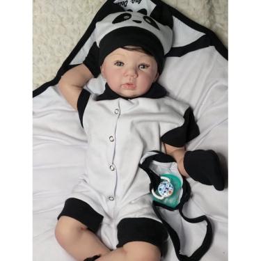 Imagem de Bebê reborn menino silicone pode molhar pronta entrega