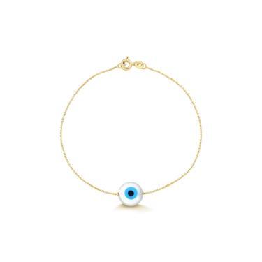 Imagem de Pulseira de Ouro 10k Olho Grego