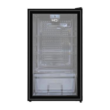 Imagem de Frigobar Expositor Vertical hq Vidro Duplo 95 Litros Preto HQ-95FBPV 127V