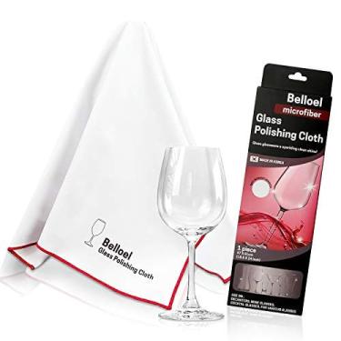 Imagem de Panos de polimento de vidro de microfibra Belloel Taças de vinho streak free, lint free shine clarity Limpadores de vidro Cristal, Óculos, Telas, Impr