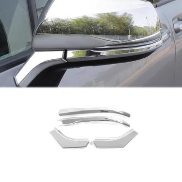 Imagem de Ozukyn Capas de espelho retrovisor guarnição de moldagem lateral da porta 4 peças apto para Toyota Tacoma 2016 2017 2018 2019 2020 2021 2022 acessórios exteriores decoração cromado