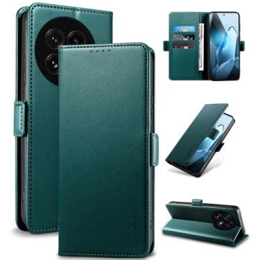 Imagem de YunuBeyii Capa Carteira para OnePlus 13 - [Bloqueio RFID] Capinha Flip Magnética para Celular de Couro PU de Luxo com Suporte,Case Proteção,Rsistente,Antichoque, Verde