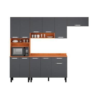 Imagem de Cozinha Completa Itatiaia Vegas 11 portas e 1 Gaveta em MDP, Cinamomo/