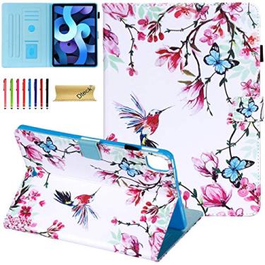 Imagem de Dteck Capa para iPad Air M2 de 11 polegadas 2024/iPad Air 4 2020/iPad Air 5th 2022 11 polegadas/iPad Pro de 11 polegadas, capa flip fólio de couro PU com suporte carteira protetora inteligente com