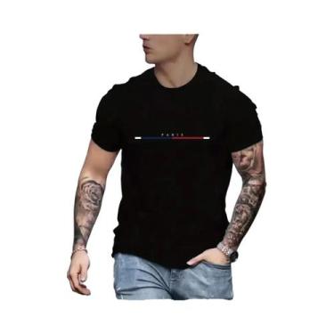 Imagem de Camiseta Masculina Vintage de Manga Curta - Estampa Digital, Super Elá