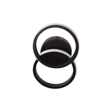 Imagem de Plafon Taschibra Village Circle Led Bivolt, Preto