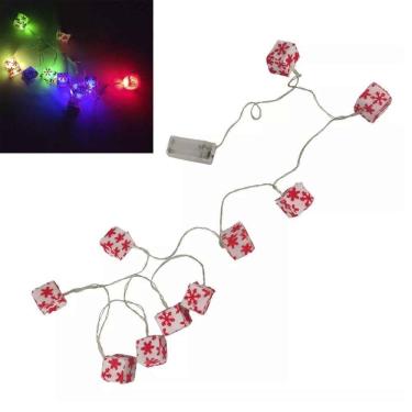 Imagem de Pisca Pisca Natal Natalino Caixa Presente Leds Iluminaçao Decoraçao Casa Janela Empresa Casa Comemoraçao Empresa