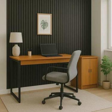 Imagem de Mesa Escrivaninha Computador Notebook Home Office - JGC COMERCIAL, Nat