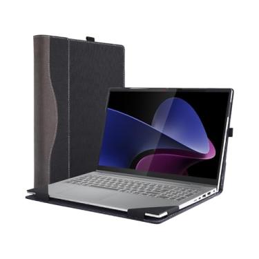 Imagem de Capa para laptop Lenovo 16 polegadas IdeaPad 5i 2 em 1 geração 9 para IdeaPad 5 2-em-1 16IRU9 16AHP9 [não serve para outros modelos] Bolsa removível para notebook PU com orifício de dissipação de