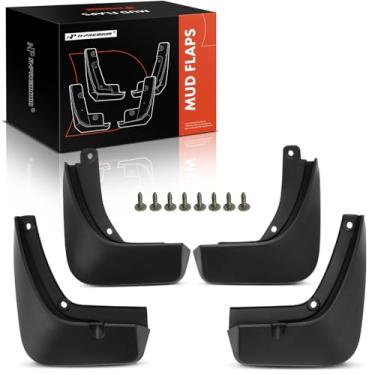 Imagem de A-Premium Conjunto de 4 peças de abas de lama, protetores contra respingos compatíveis com Genesis GV80 2021 2022 2023 2024 2025, SUV, lado do motorista dianteiro e traseiro e do passageiro