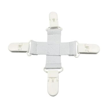 Imagem de DimyFew Lençol de lençol de lençóis Manter lençóis/edredom/tampas/cobertores de emaranhamento de torcer na lavadora na lavadora ou secadora robusta, Branco