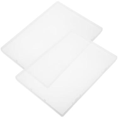 Imagem de DECHOUS 2 caixas organizadoras de documentos de plástico transparente A5, estojos portáteis para certidões de nascimento, documentos importantes e porta-certificados de prêmio para armazenamento