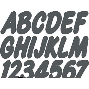 Imagem de STIFFIE Adesivos adesivos Whip-One Carbon 7,6 cm com números de identificação de registro alfanumérico para barcos e embarcações pessoais