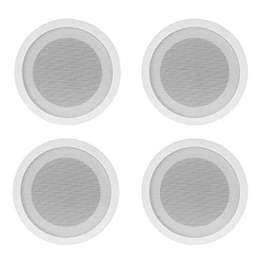 Imagem de Rockville Alto-falantes de teto comerciais brancos CCL5T 70V 12,7 cm 4 restaurante/escritório