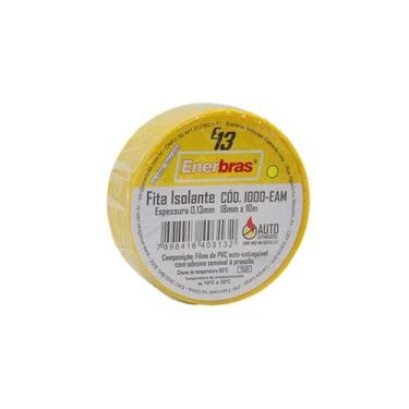 Imagem de Fita Isolante 10m Amarela Enerbras, Amarela