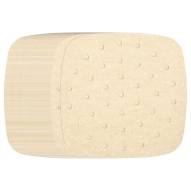 Imagem de HARFINGTON 400 peças de forros de fritadeira a ar, forros quadrados de bambu com furos, folhas de papel pergaminho perfurado antiaderente, papel vaporizador descartável para fritadeiras a ar, cesta de