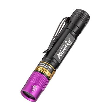 Imagem de ALONEFIRE SV62 Mini Lanterna UV 3W 365nm Portátil Ultravioleta Luz Preta Muito Pequena para Minerais, Detector de Urina de Animais de Estimação, Detecção de Dinheiro com Bateria AAA