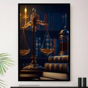 Imagem de Genérico, Quadro Justiça Advogado Direito Lei Decorativo A4 23x33cm