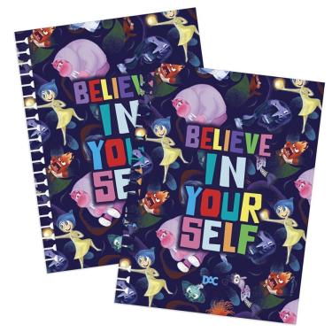 Imagem de Caderno Smart Colegial Divertidamente Disney Wire-o 80 Folhas Dac